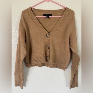 Forever 21 Cropped Cardigan Sweater